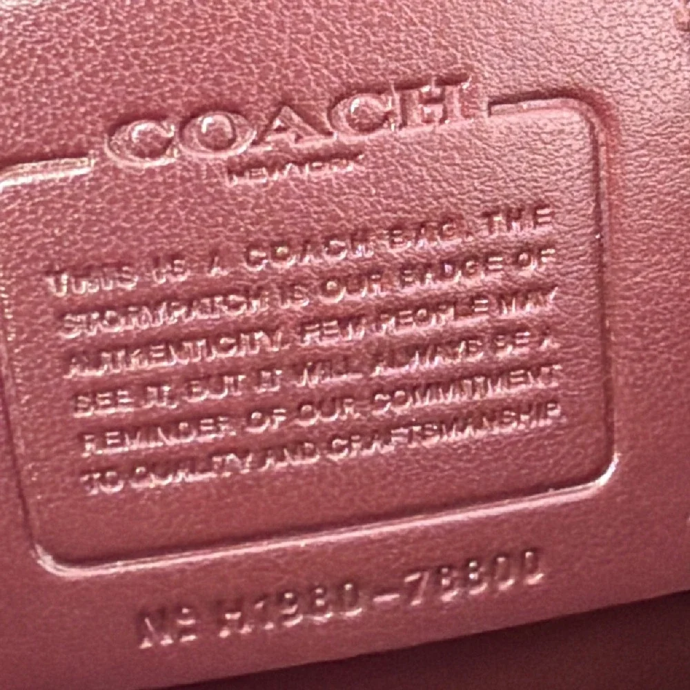 Coach Charlie Carryall 28 Dark Berry Pink Pebbled Leather Handbag 78800